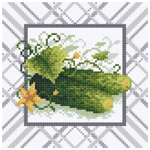 фото Только с грядки набор для выкладывания стразами 20х20 brilliart мс-012