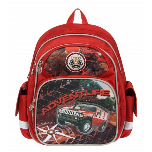 Ранец ученический для мальчика, школьный рюкзак, детская сумка, на 1 сентября, первый звонок, с машиной, ортопедический, Alliance for kids