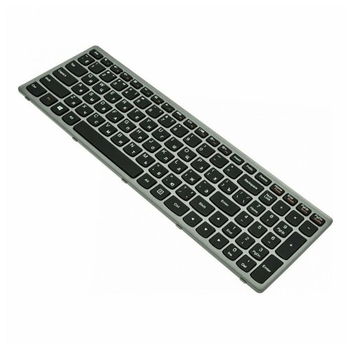 Клавиатура для ноутбука Lenovo IdeaPad P500 / IdeaPad Z500 / IdeaPad Z500A и др, черный с серебром