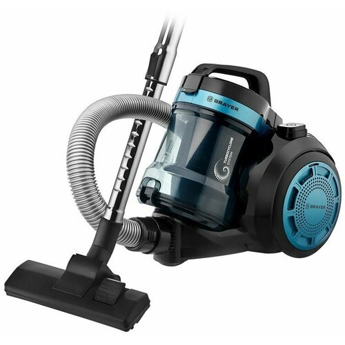 Пылесос BRAYER BR4200 с контейнером циклон 1800 Вт мощность всасывания 400 Вт черныйсиний 1251600₽
