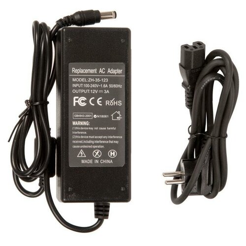 Блок питания LCD 12V 3A 36W 55х25 1228₽