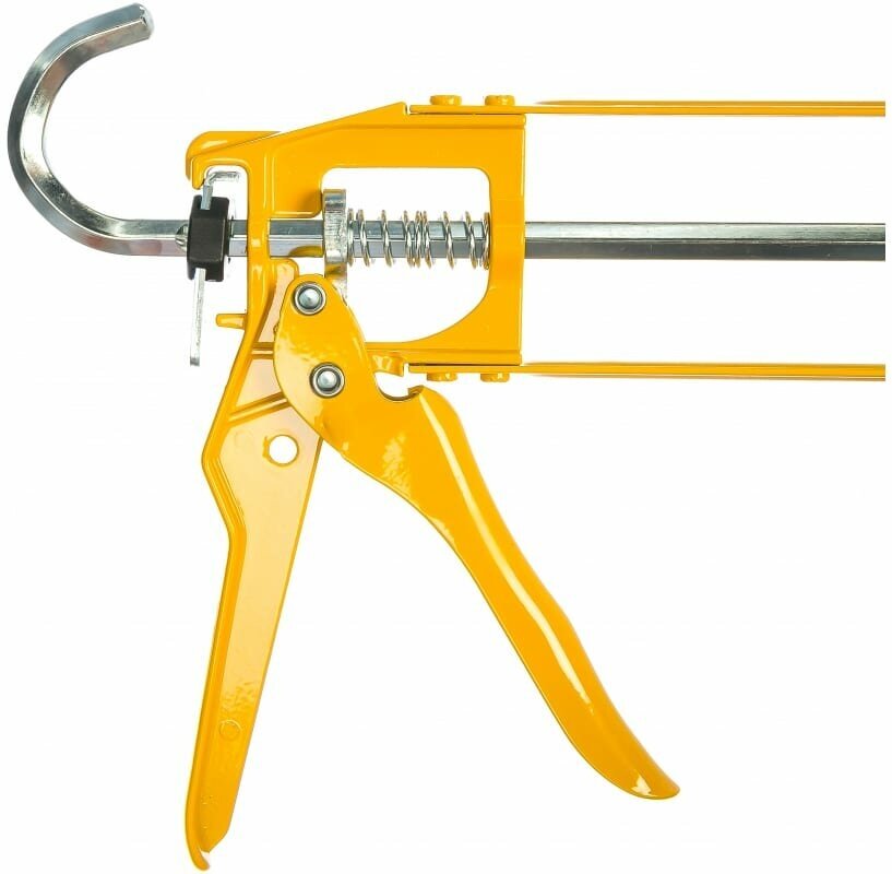 DIY желтый 111072 Пистолет для герметика (скелетный) Soudal - фото №3