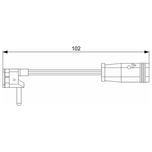 Датчик износа колодок пер.лев.MERCEDES CLS, E-CLASS 02-10 BOSCH 1987473019 1шт.
