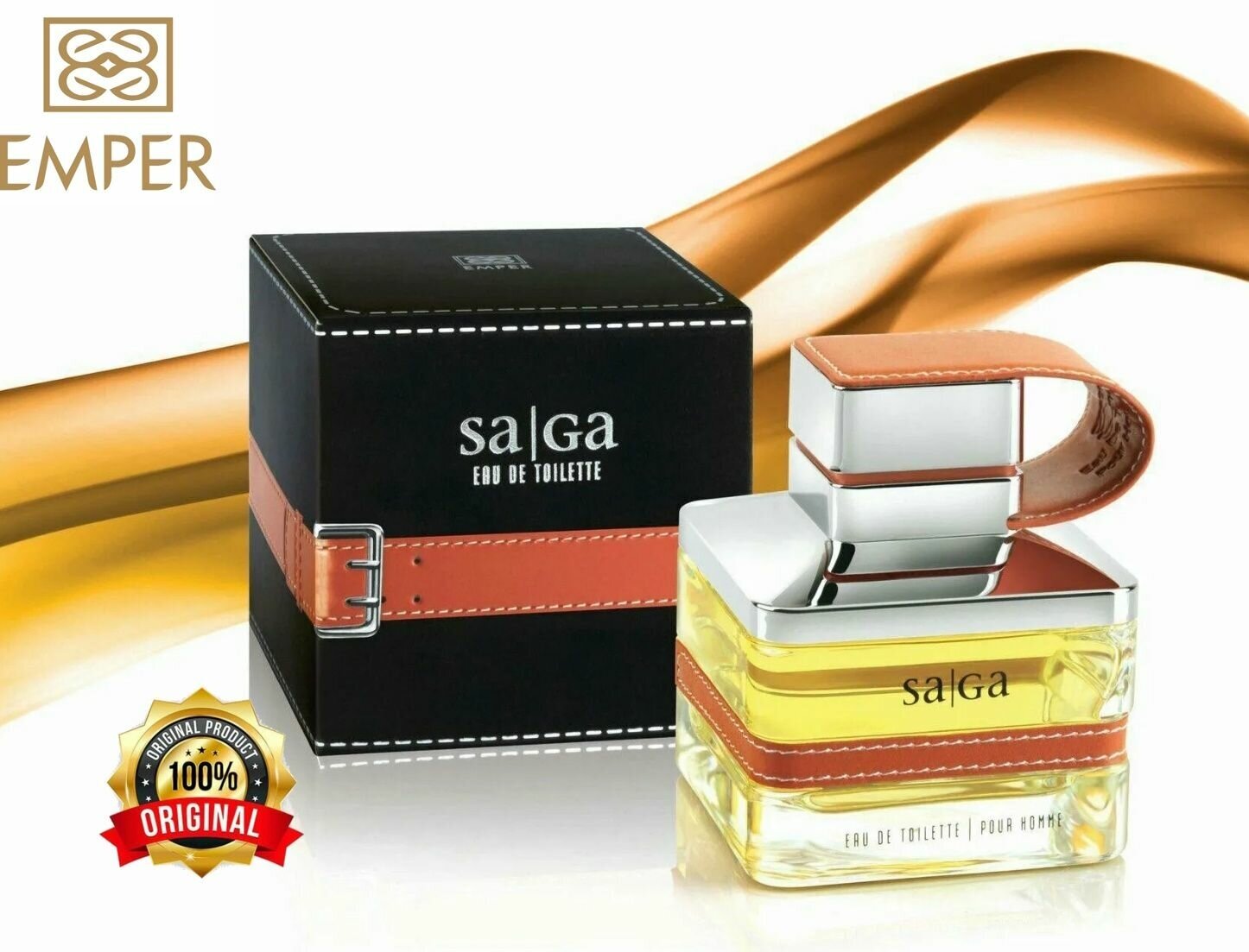 EMPER Туалетная вода мужская SAGA POUR HOMME, 100 мл