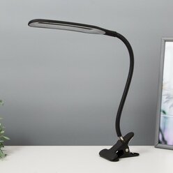 RISALUX Светильник настольный на прищепке "Офисный черный" 24LED USB 11х7,5х60,5 см