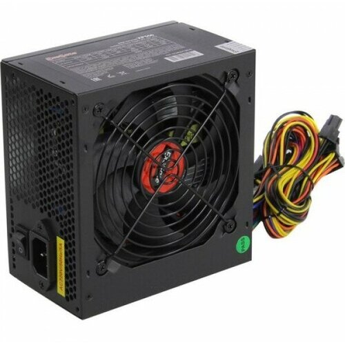 Блок питания 550W ExeGate XP550 ATX PC black 12cm fan 24p4p 68p PCI-E 3SATA 2IDE FDD кабель 220V в комплекте 235400₽
