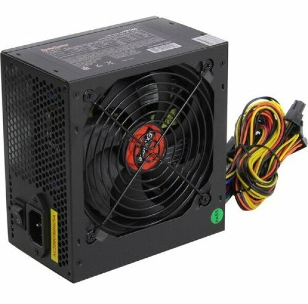Блок питания 550W ExeGate XP550 ATX PC black 12cm fan 24p+4p 6/8p PCI-E 3*SATA 2*IDE FDD + кабель 220V в комплекте