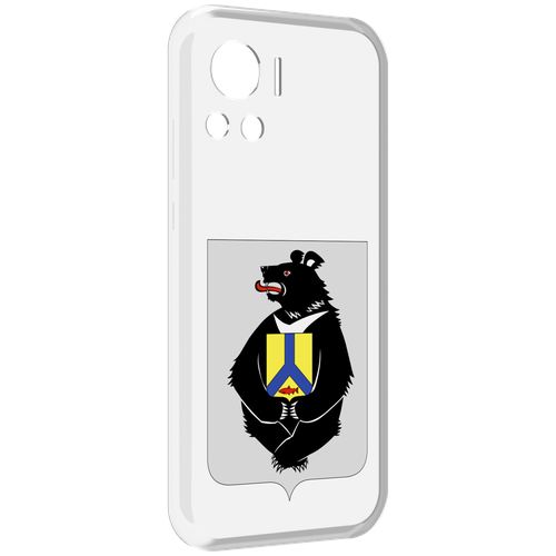 Чехол MyPads герб-хабаровский-край для Motorola Edge 30 Ultra задняя-панель-накладка-бампер