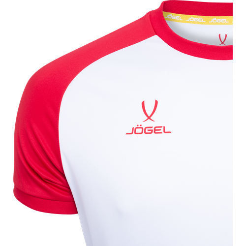 Футбольная футболка Jogel для мальчиков, размер XS, белый, красный