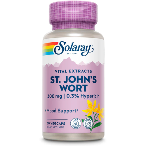 Solaray St. Johns Wort 300 mg Extracts (Зверобой Продырявленный 300 мг) 60 вег капс (Solaray)