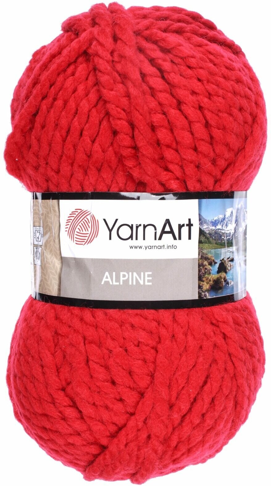 Пряжа Yarnart Alpine красный (340), 55%акрил/45%шерсть, 103м, 150г, 1шт