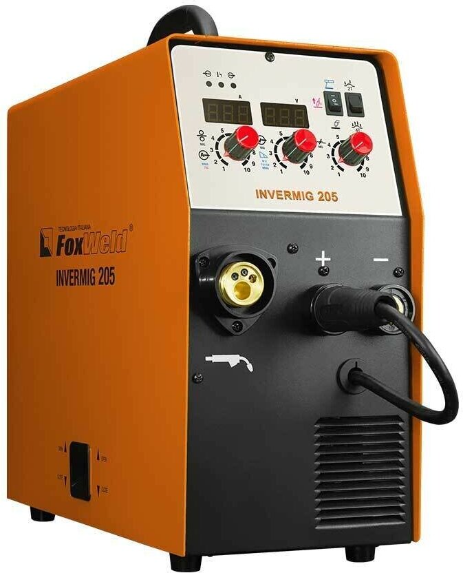 Сварочный аппарат инверторного типа FoxWeld InverMIG 205 TIG, MIG/MAG, MMA