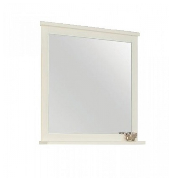 Зеркало с полочкой Акватон леон 80 1A186402LBPS0 дуб белый