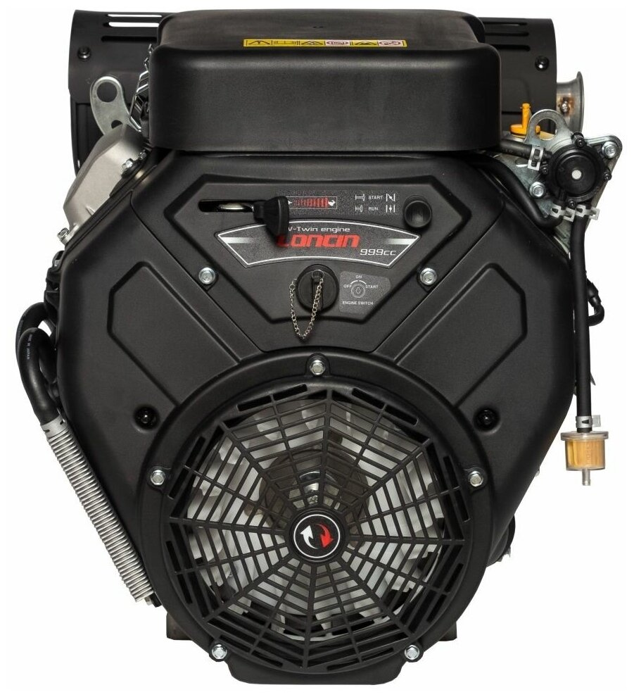 Двигатель для садовой техники Loncin LC2V90FD (E type) (V-образн, 999 см куб, D28,575 мм, 20А) Цилиндрический в. фильтр