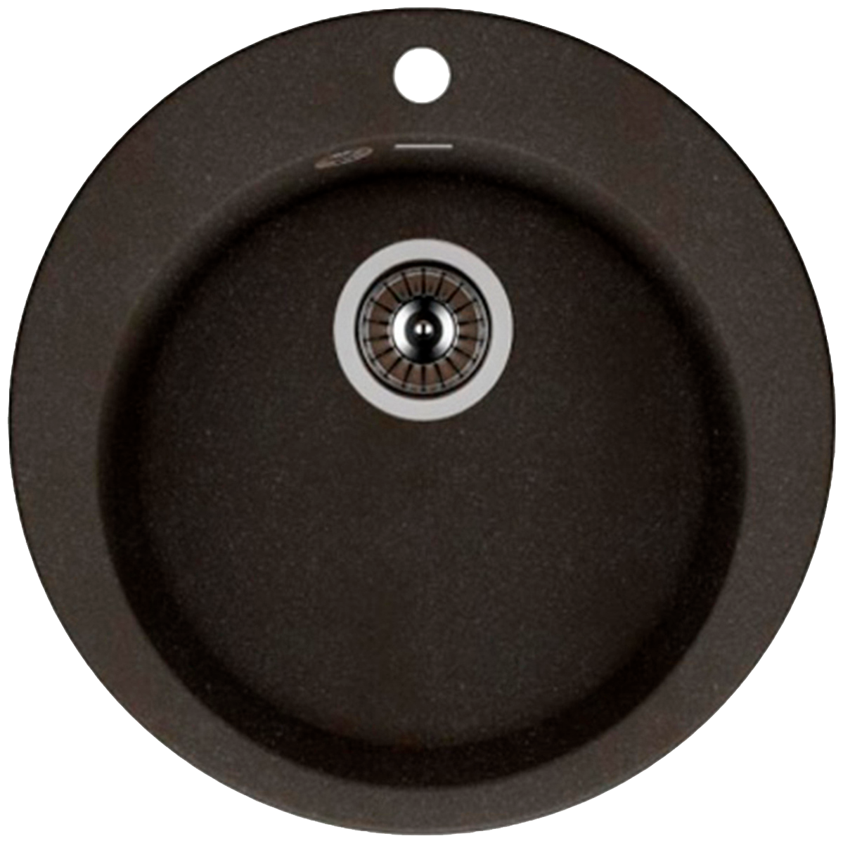 Мойка для кухни врезная каменная Dr. Gans ГАЛА-510, цвет черный, круглая, 510х510х217 мм - фотография № 1