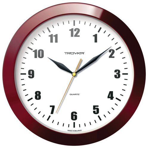фото Troyka 11131117 часы настенные бордо тройка