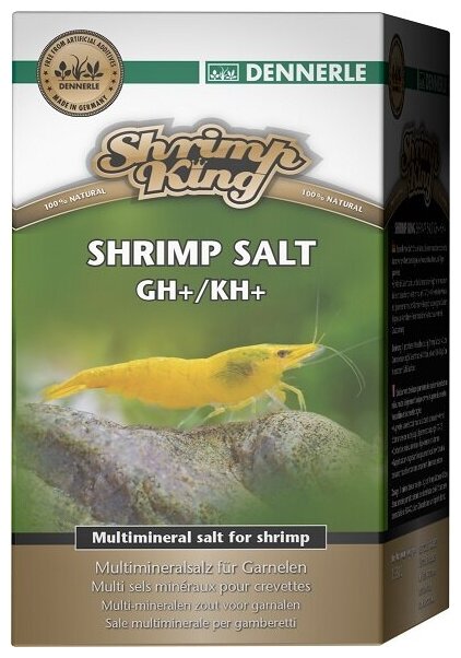 Соль Dennerle Shrimp King Shrimp Salt GH+/KH+ 200г