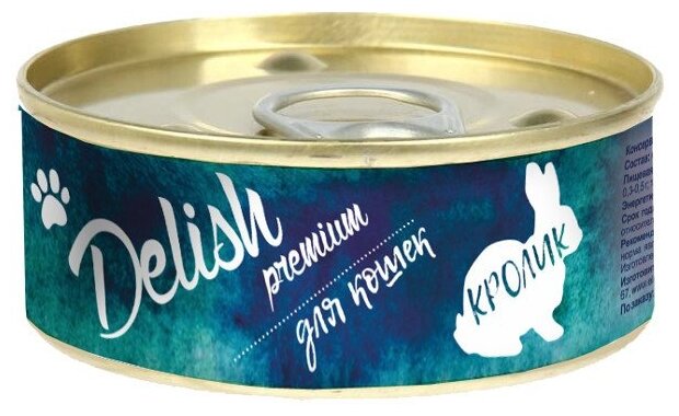 Delish premium дк конс.100 гр кролик 5566