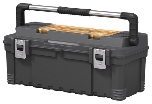 Ящик для инструментов KETER Hawk Tool Box 26, черный