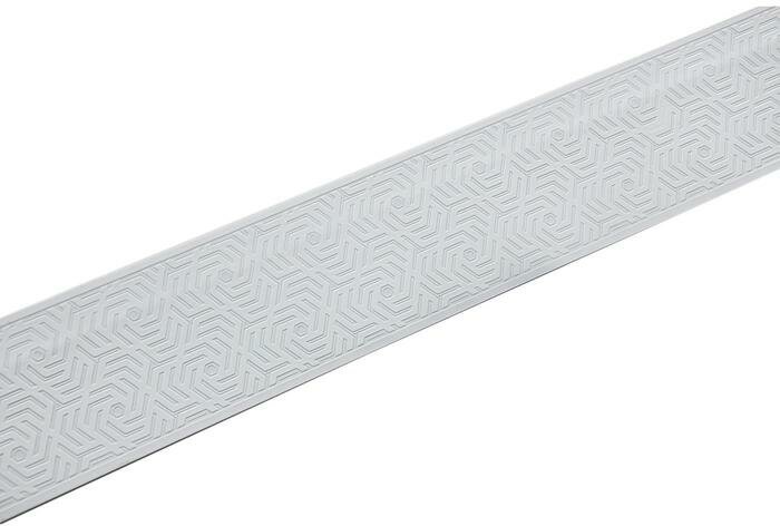Декоративная планка Арабеска, длина 300 см, ширина 7 см, цвет белый лак Магеллан 7376787 . - фотография № 5