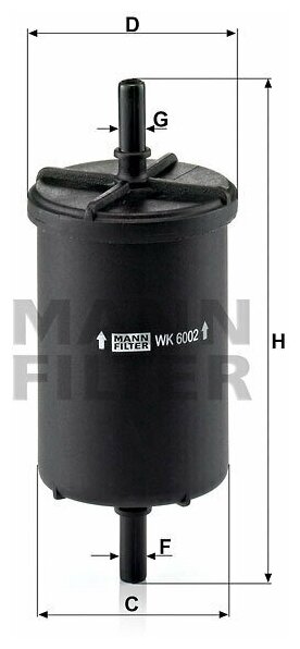 [WK6002] MANN-FILTER Фильтр топливный - фото №19
