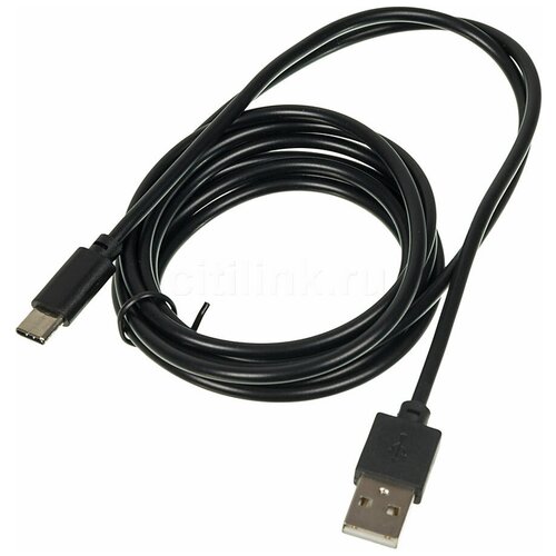 Кабель Digma USB A (m) USB Type-C (m) 2м черный кабель digma usb type c m usb m 2м 2a черный [type c 2m blk]