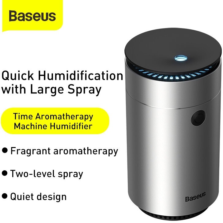 Увлажнитель воздуха с ароматизатором Baseus Time Aromatherapy Machine Humidifier 75 мл Silver (DHSG-0S) - фотография № 13