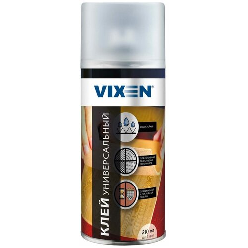 Vixen Клей универсальный, аэрозоль 210 мл VX90014 супер изоляция nanoprotech 210 мл аэрозоль