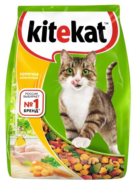 Кош. Корм сухой Kitekat Курочка аппетитная 800г