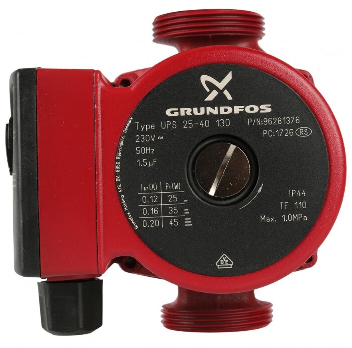 Циркуляционный насос Grundfos UPS 25-20 180 (65 Вт) vs Циркуляционный ...