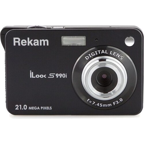 Фотоаппарат Rekam iLook S990i черный 21Mpix 2.7 720p SDHC/MMC CMOS IS el/Li-Ion