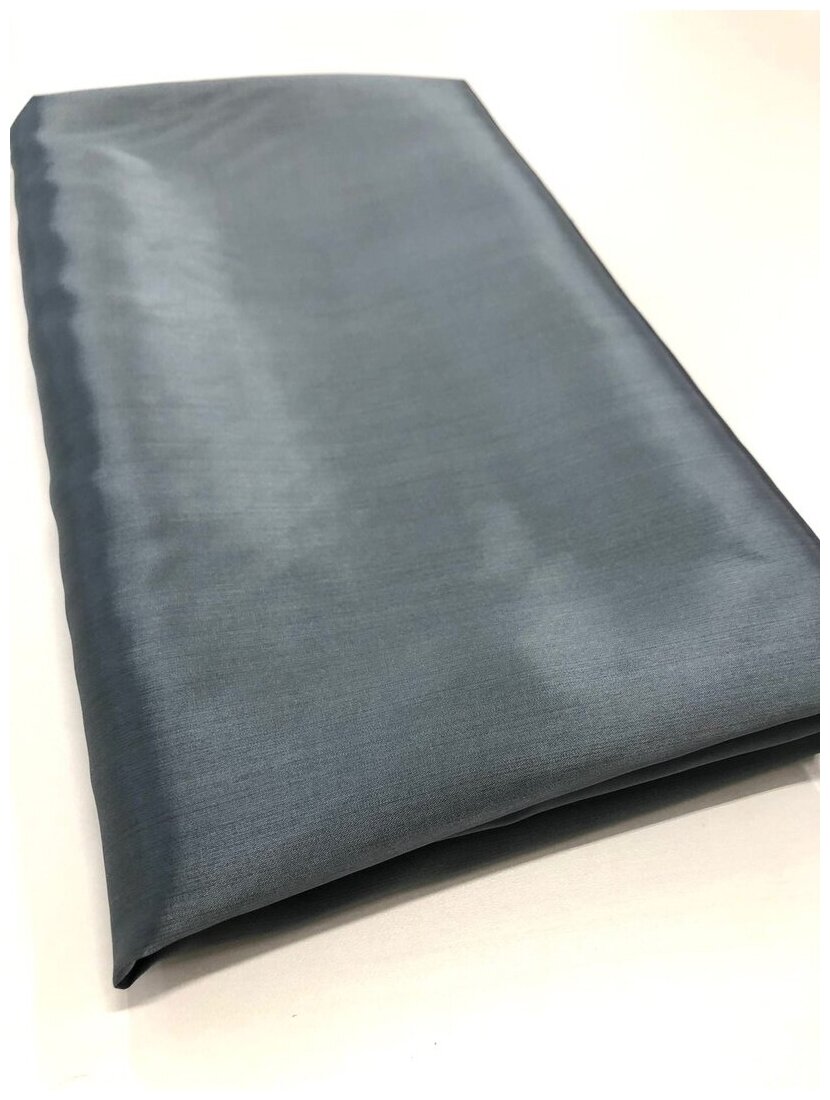 Ткань подкладочная вискоза/полиэстер  цвет стальной серый цена за 1 метр погонный.