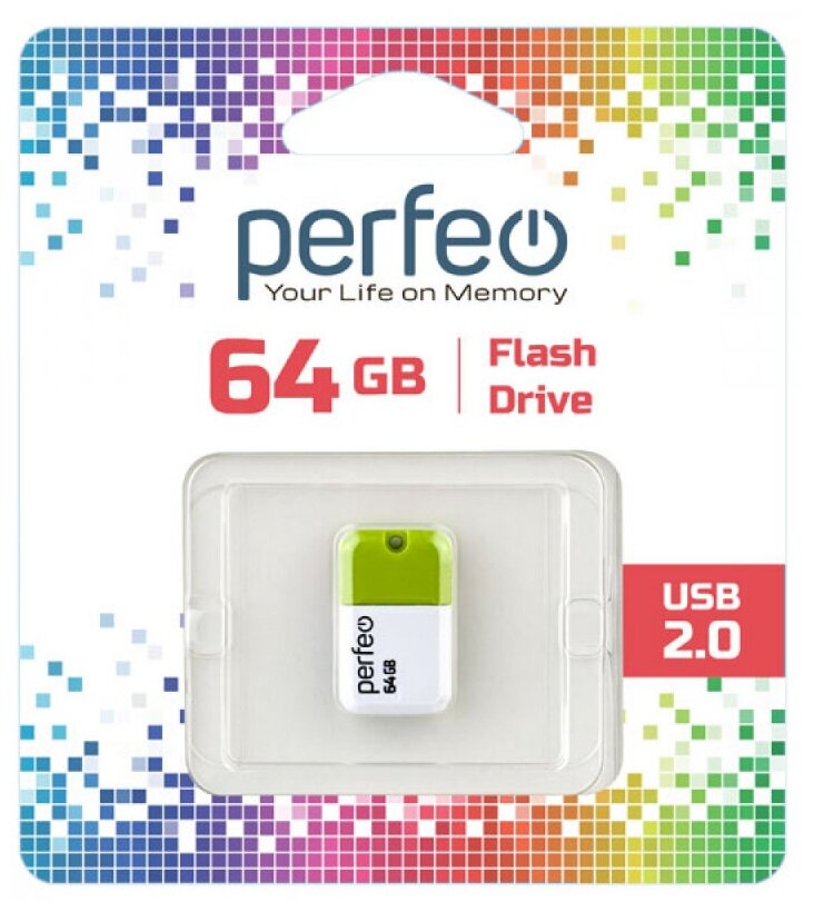 USB флешка 64Gb Perfeo M04 green USB 2.0