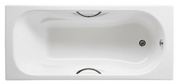 Malibu 170х70см, чугунная ванна, с отв. для ручек, антискользящее покр, арт. 2333G0000, Roca