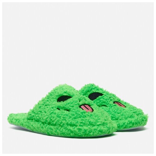 Тапочки Ripndip Alien Face Fuzzy House Slippers зелёный, Размер 45-47.5 EU