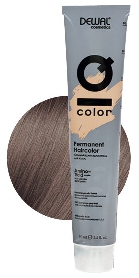 Dewal Cosmetics Краситель перманентный IQ COLOR, 7.1 Ash blonde