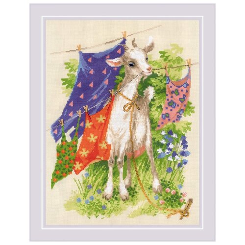 фото Набор для вышивания "riolis" "сотвори сама" 1891 "озорная козочка" 30 х 40 см риолис