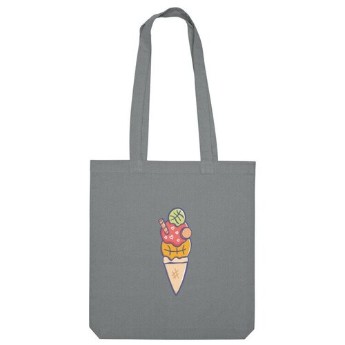 фото Сумка шоппер us basic, серый