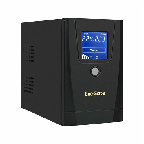 ИБП Exegate SpecialPro Smart LLB-1000. LCD. AVR.1SH.2C13. RJ. USB ибп exegate neo smart lhb 800 lcd avr 8sh ch usb