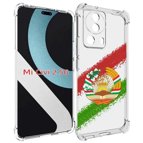 Чехол MyPads герб флаг Таджикистана для Xiaomi Civi 2 задняя-панель-накладка-бампер
