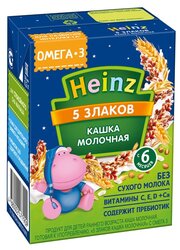 Каша Heinz молочная 5 злаков (с 6 месяцев) 200 мл