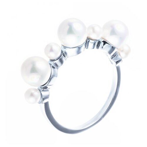 фото Кольцо из серебра 925 пробы с жемчугом майорика ol01411d_ko_wm_wg element47
