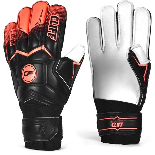Вратарские перчатки Cliff, черный, оранжевый вратарские перчатки cliff размер 5 оранжевый черный