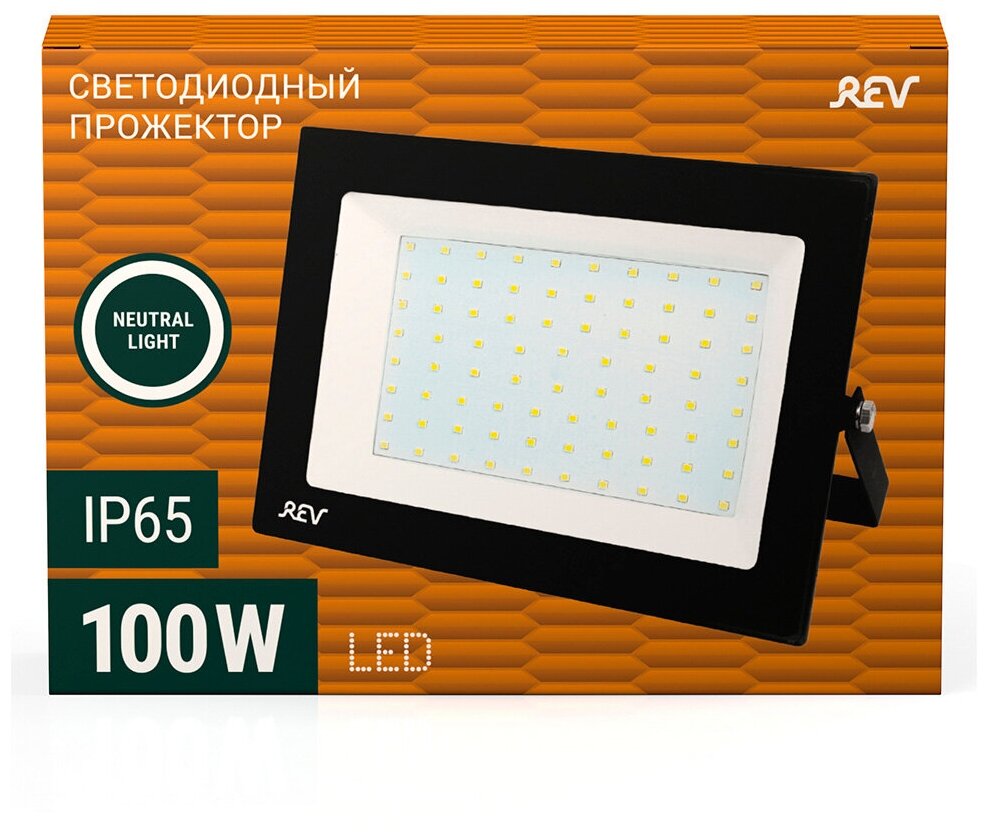 Светодиодный прожектор Ultra Slim 100W 4000К REV - фото №3