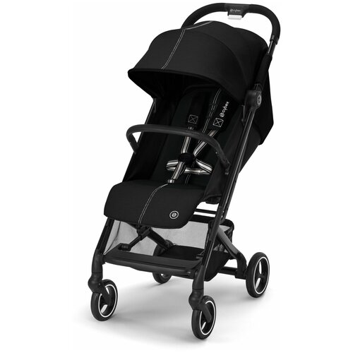 Коляска прогулочная Cybex Beezy Moon Black с бампером и дождевиком