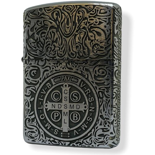 Зажигалка бензиновая Zippo Armor Хром с гравировкой Constantin