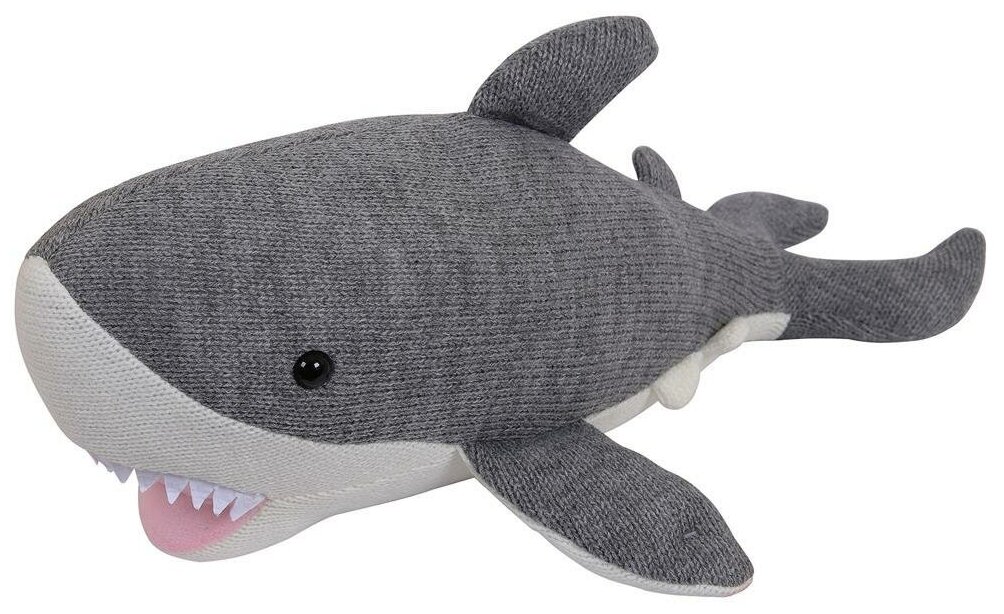 Мягкая игрушка ABtoys Knitted Акула вязаная, 40 см