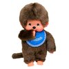 Кукла Monchhichi Мальчик в синем слюнявчике, 20 см, 255040 - изображение