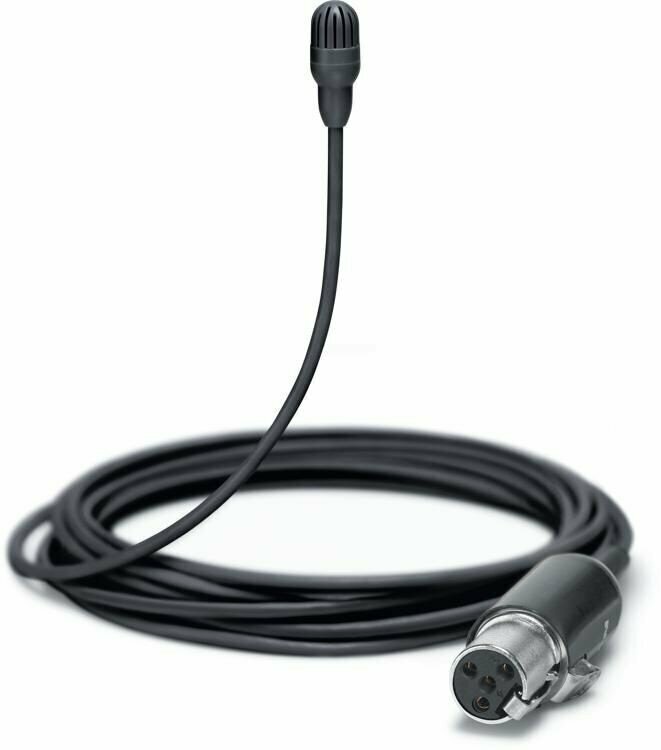 SHURE TL47B/O-MTQG Петличный всенаправленный мирофон TwinPlex, естественная передача звука, низкая чувствительность, кабель 1.6м