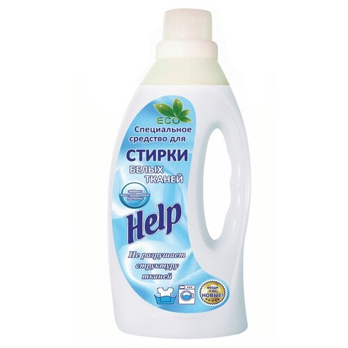 фото Жидкость для стирки help для белых тканей, 1 л, бутылка